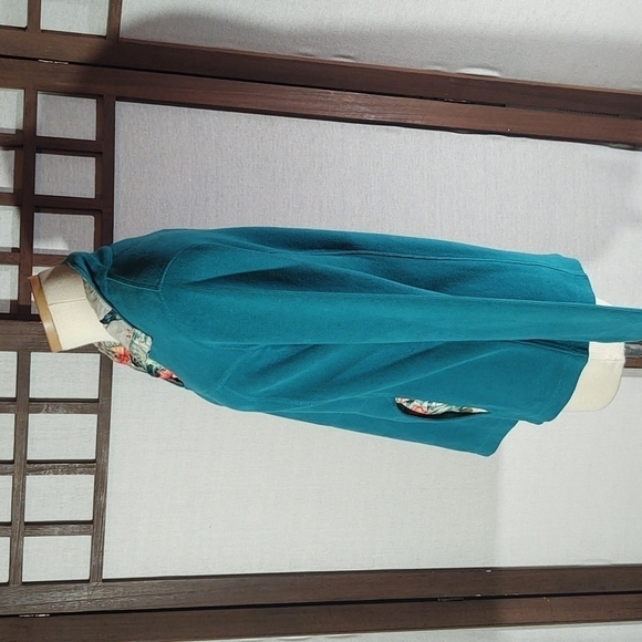 Tommy Bahama Tropical Trim Teal Pullover Sz S - Picture 4 of 9